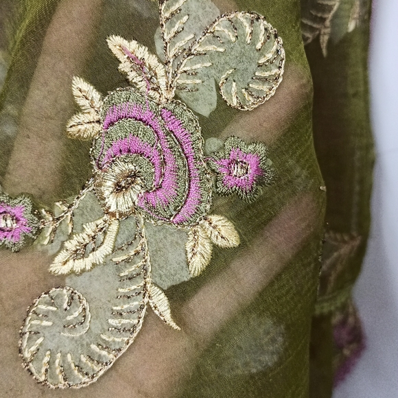 Pure Chiffon Dupatta - Picture 6 of 12